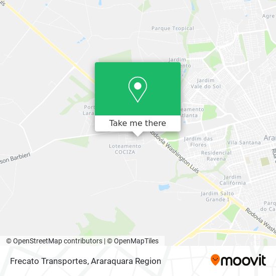 Frecato Transportes map