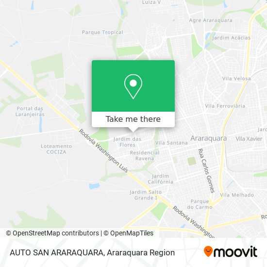 Mapa AUTO SAN ARARAQUARA