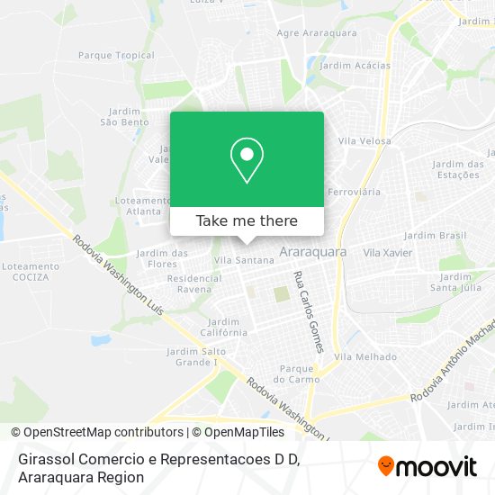 Girassol Comercio e Representacoes D D map