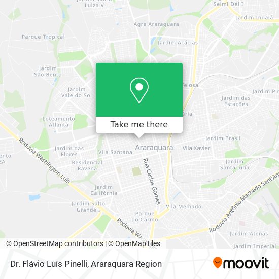 Dr. Flávio Luís Pinelli map