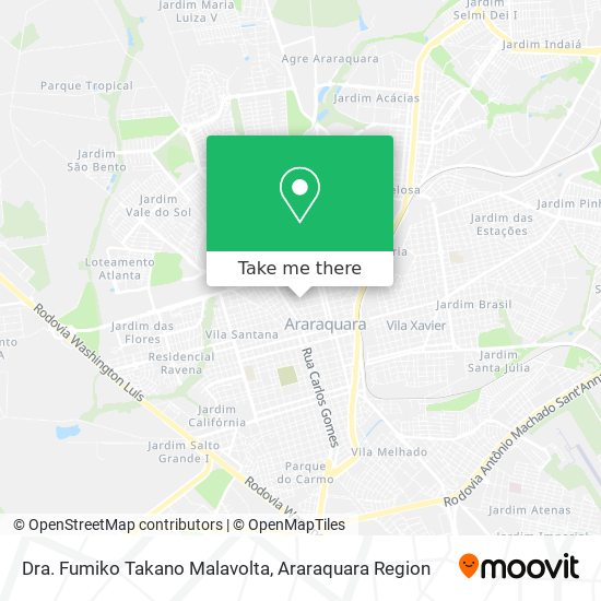 Dra. Fumiko Takano Malavolta map