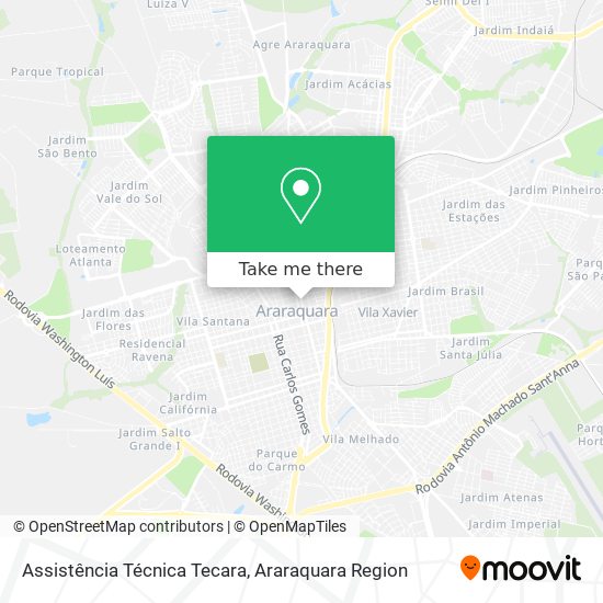 Assistência Técnica Tecara map