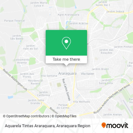 Aquarela Tintas Araraquara map