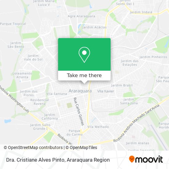 Dra. Cristiane Alves Pinto map