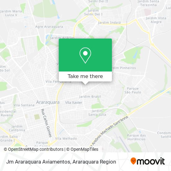 Jm Araraquara Aviamentos map