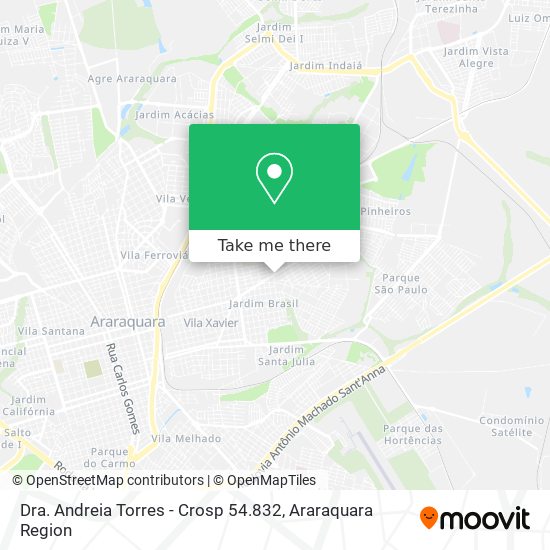 Dra. Andreia Torres - Crosp 54.832 map