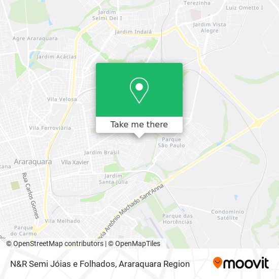 N&R Semi Jóias e Folhados map