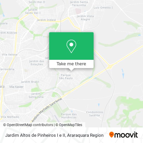 Jardim Altos de Pinheiros I e II map