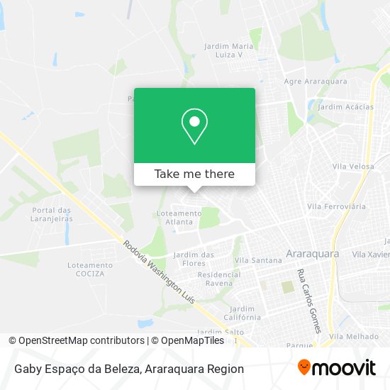 Gaby Espaço da Beleza map