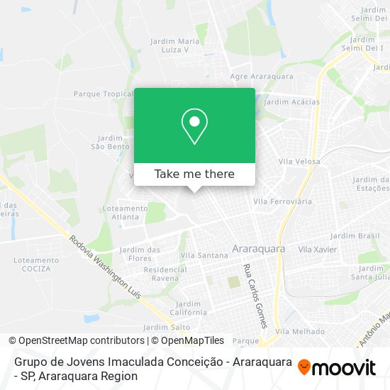 Grupo de Jovens Imaculada Conceição - Araraquara - SP map