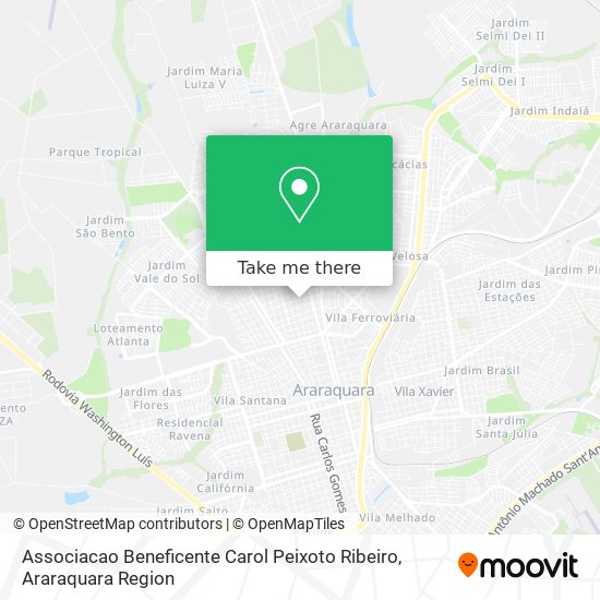 Associacao Beneficente Carol Peixoto Ribeiro map