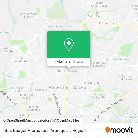 ibis Budget Araraquara map