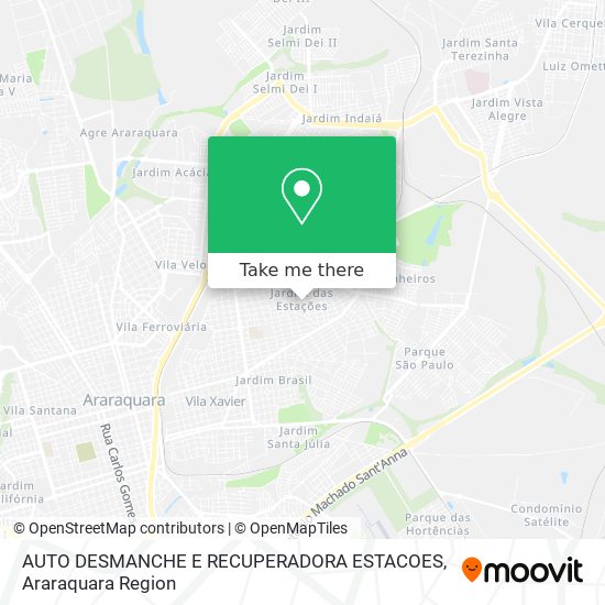 AUTO DESMANCHE E RECUPERADORA ESTACOES map