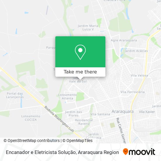 Mapa Encanador e Eletricista Solução