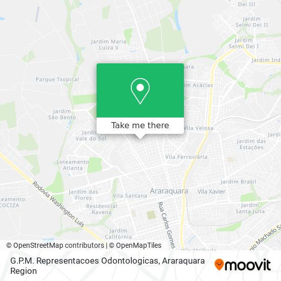 G.P.M. Representacoes Odontologicas map