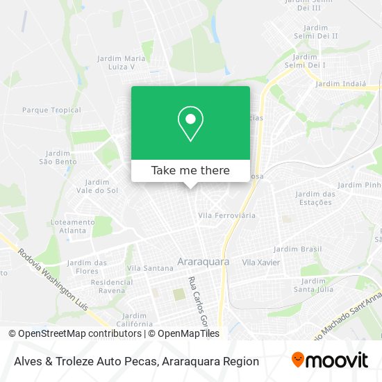 Alves & Troleze Auto Pecas map