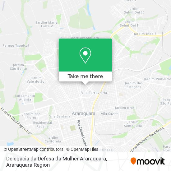 Delegacia da Defesa da Mulher Araraquara map