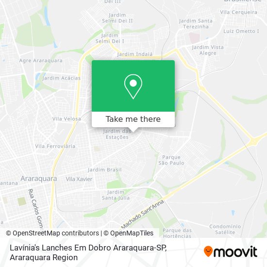 Lavínia's Lanches Em Dobro Araraquara-SP map