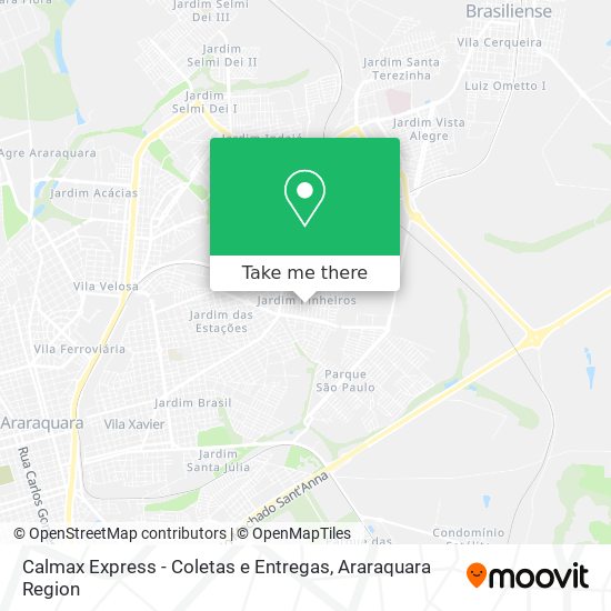 Calmax Express - Coletas e Entregas map