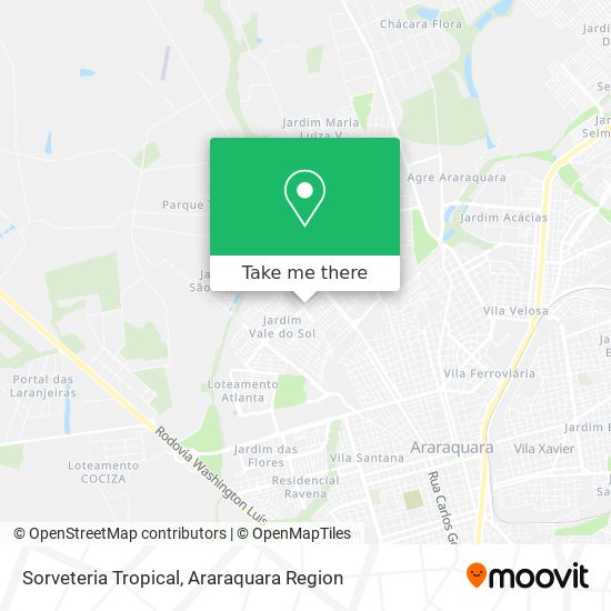 Sorveteria Tropical map