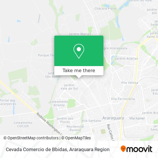 Cevada Comercio de Bbidas map