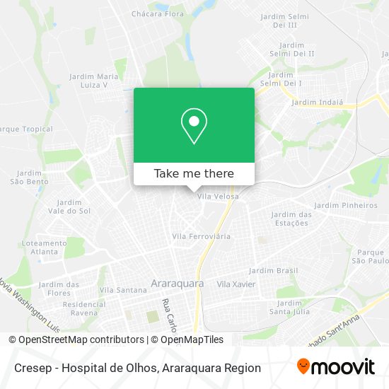 Cresep - Hospital de Olhos map