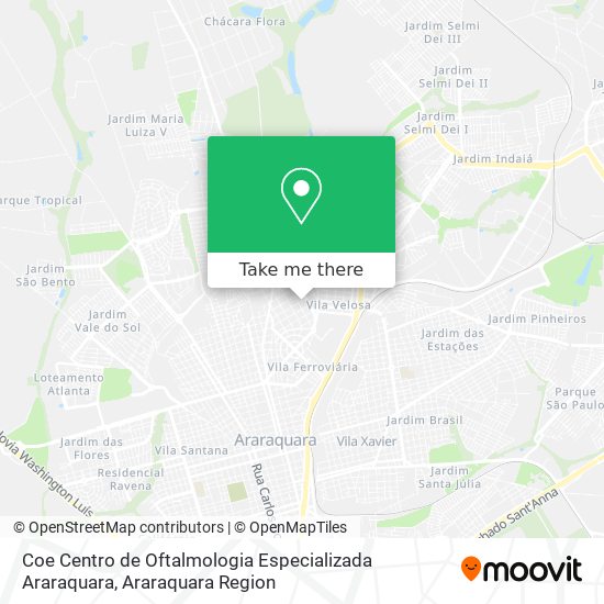 Coe Centro de Oftalmologia Especializada Araraquara map