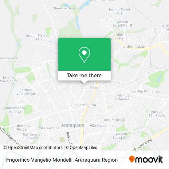 Frigorífico Vangelio Mondelli map
