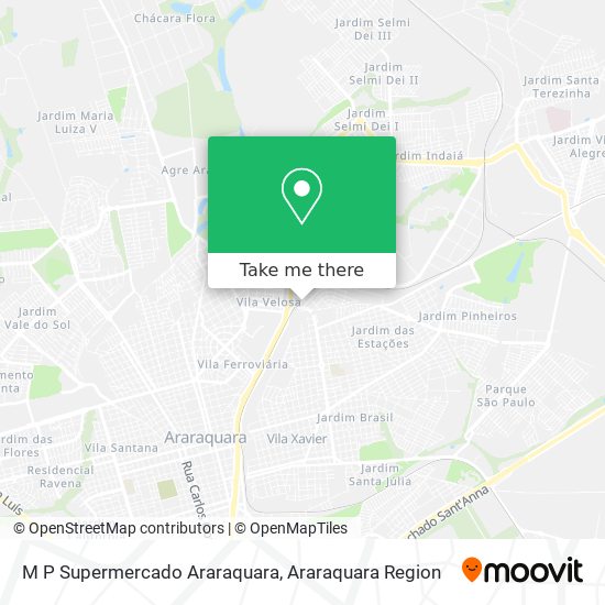 M P Supermercado Araraquara map