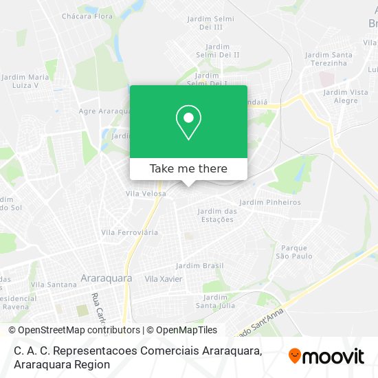 C. A. C. Representacoes Comerciais Araraquara map
