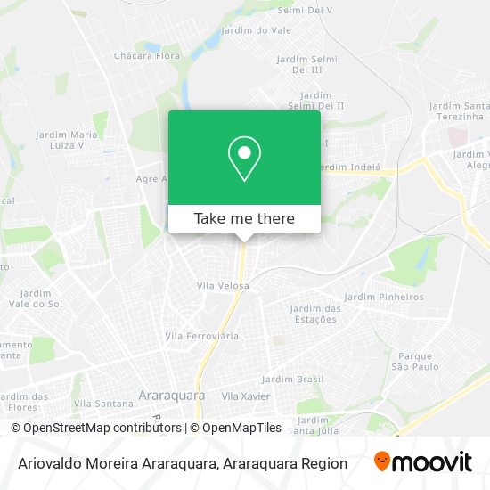 Ariovaldo Moreira Araraquara map