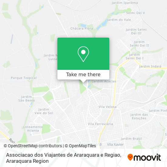 Associacao dos Viajantes de Araraquara e Regiao map