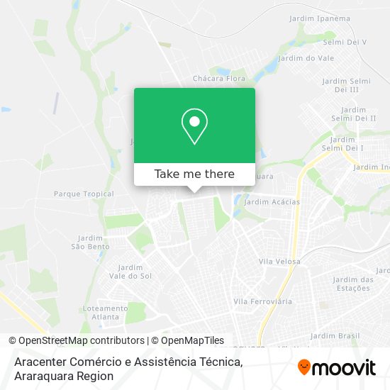 Aracenter Comércio e Assistência Técnica map