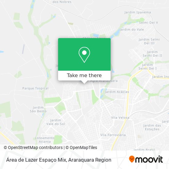 Área de Lazer Espaço Mix map