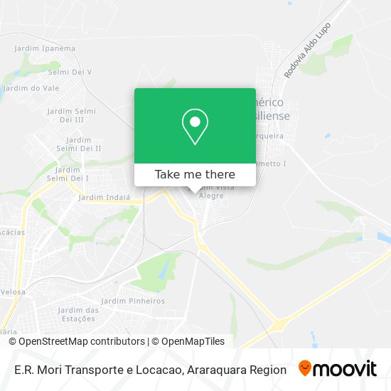 Mapa E.R. Mori Transporte e Locacao