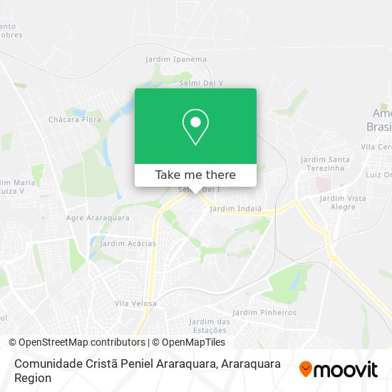 Comunidade Cristã Peniel Araraquara map