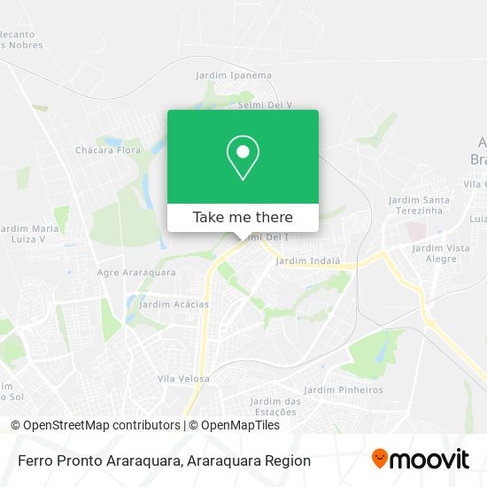 Ferro Pronto Araraquara map