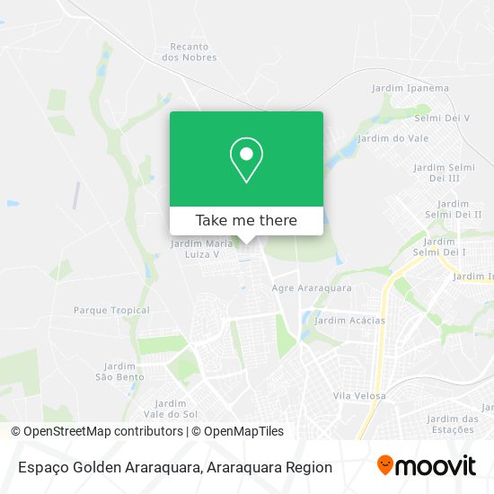 Espaço Golden Araraquara map