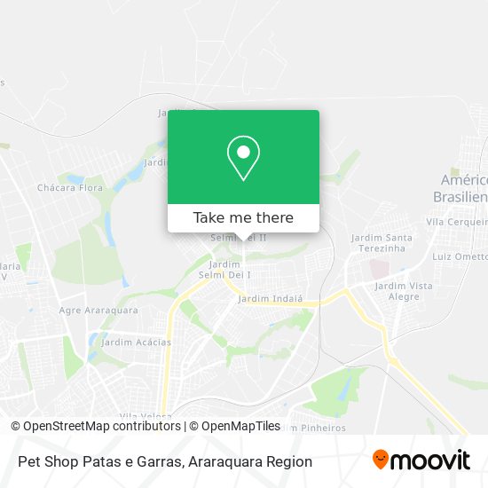 Pet Shop Patas e Garras map