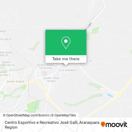 Centro Esportivo e Recreativo Josê Galli map