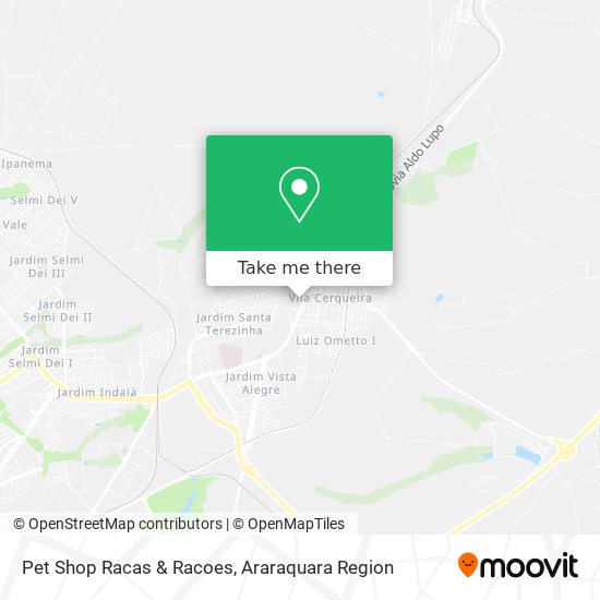 Pet Shop Racas & Racoes map