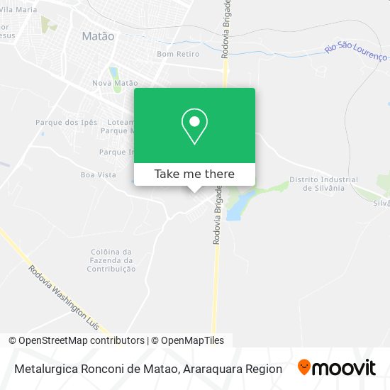 Metalurgica Ronconi de Matao map