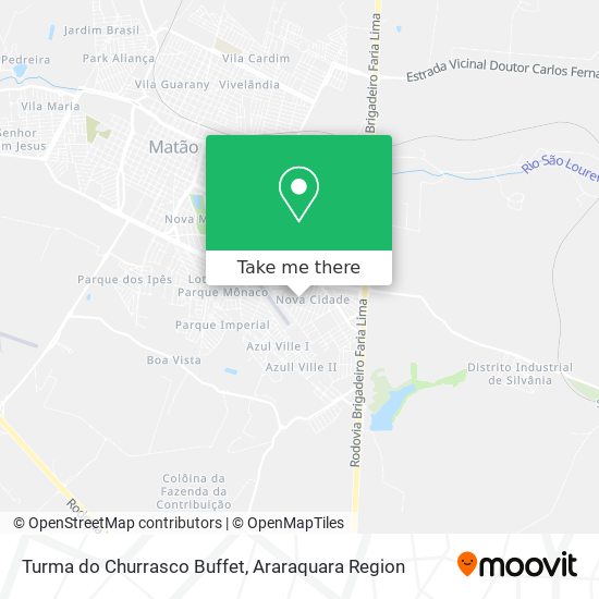 Mapa Turma do Churrasco Buffet