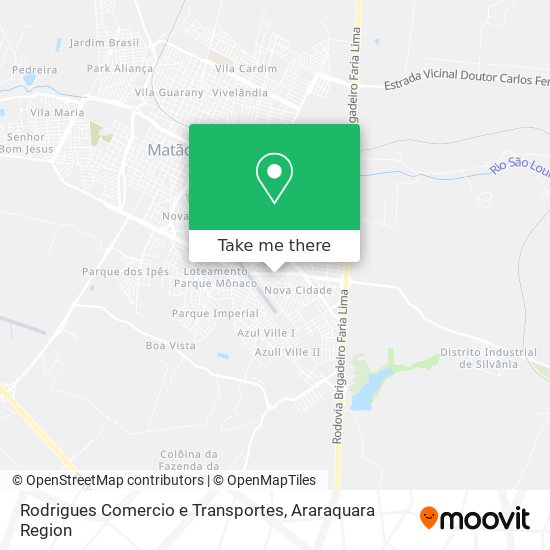 Rodrigues Comercio e Transportes map