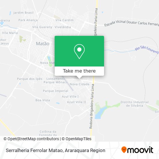 Serralheria Ferrolar Matao map