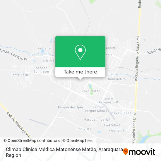 Climap Clínica Médica Matonense Matão map