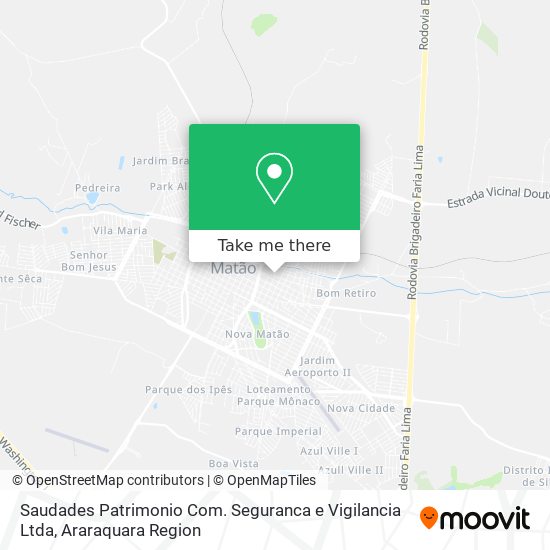 Saudades Patrimonio Com. Seguranca e Vigilancia Ltda map