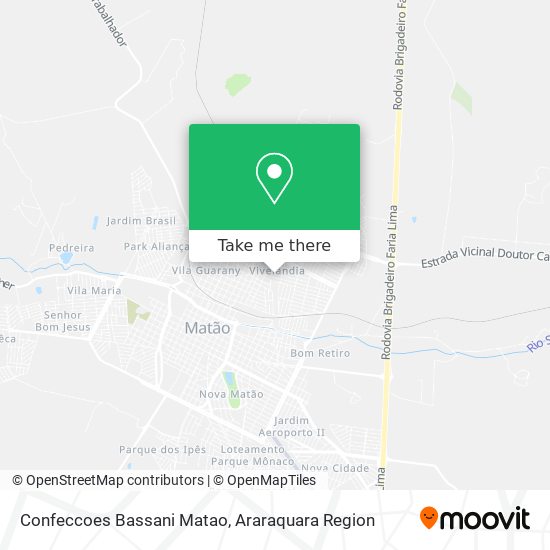 Confeccoes Bassani Matao map