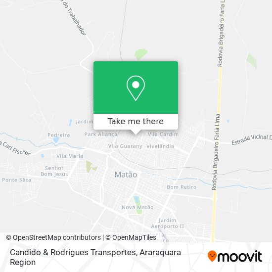 Candido & Rodrigues Transportes map