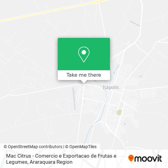 Mac Citrus - Comercio e Exportacao de Frutas e Legumes map